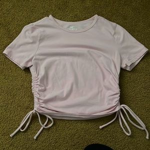 cinch sides pink Hollister top, size medium